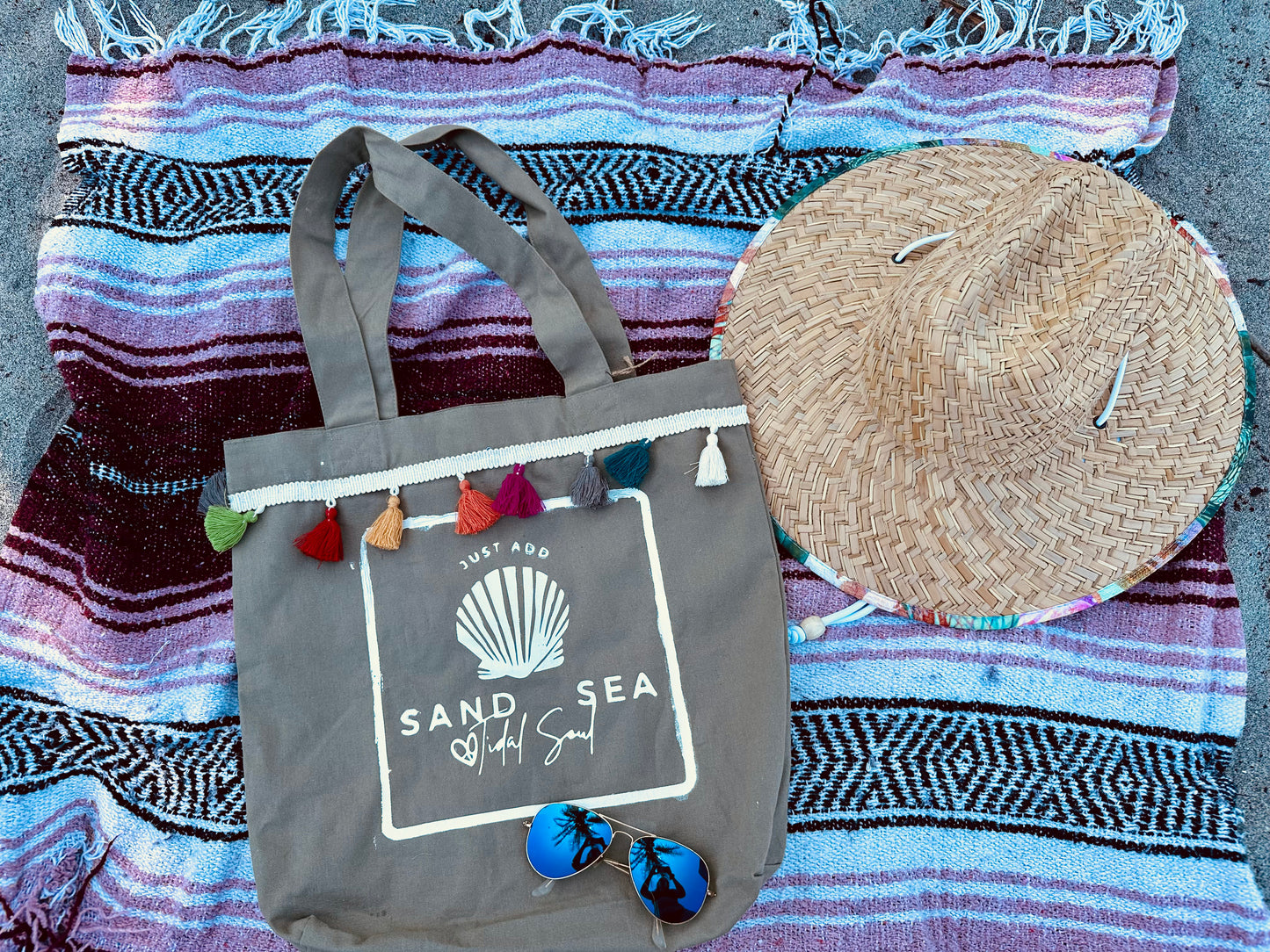 Sand + Sea Medium Market Tote