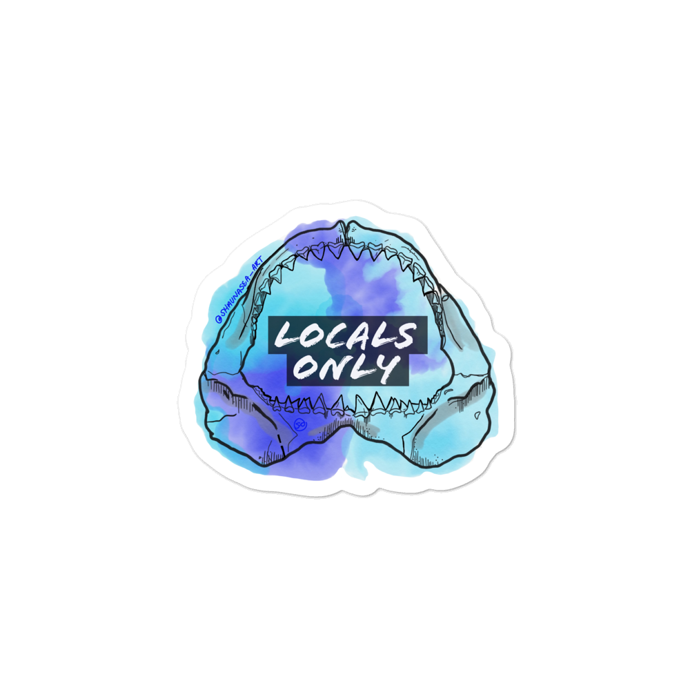 Tidal Soul Locals Only Jaws Decal