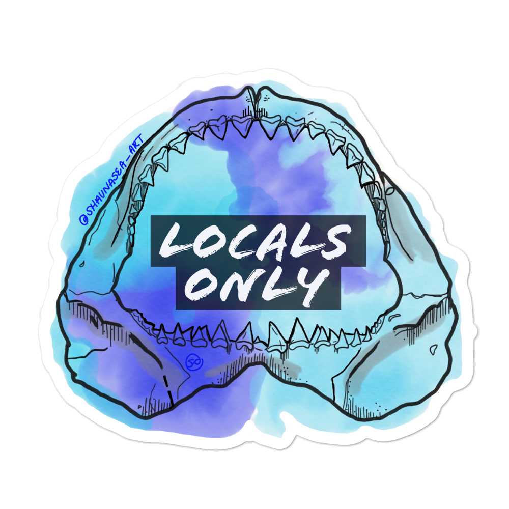 Tidal Soul Locals Only Jaws Decal