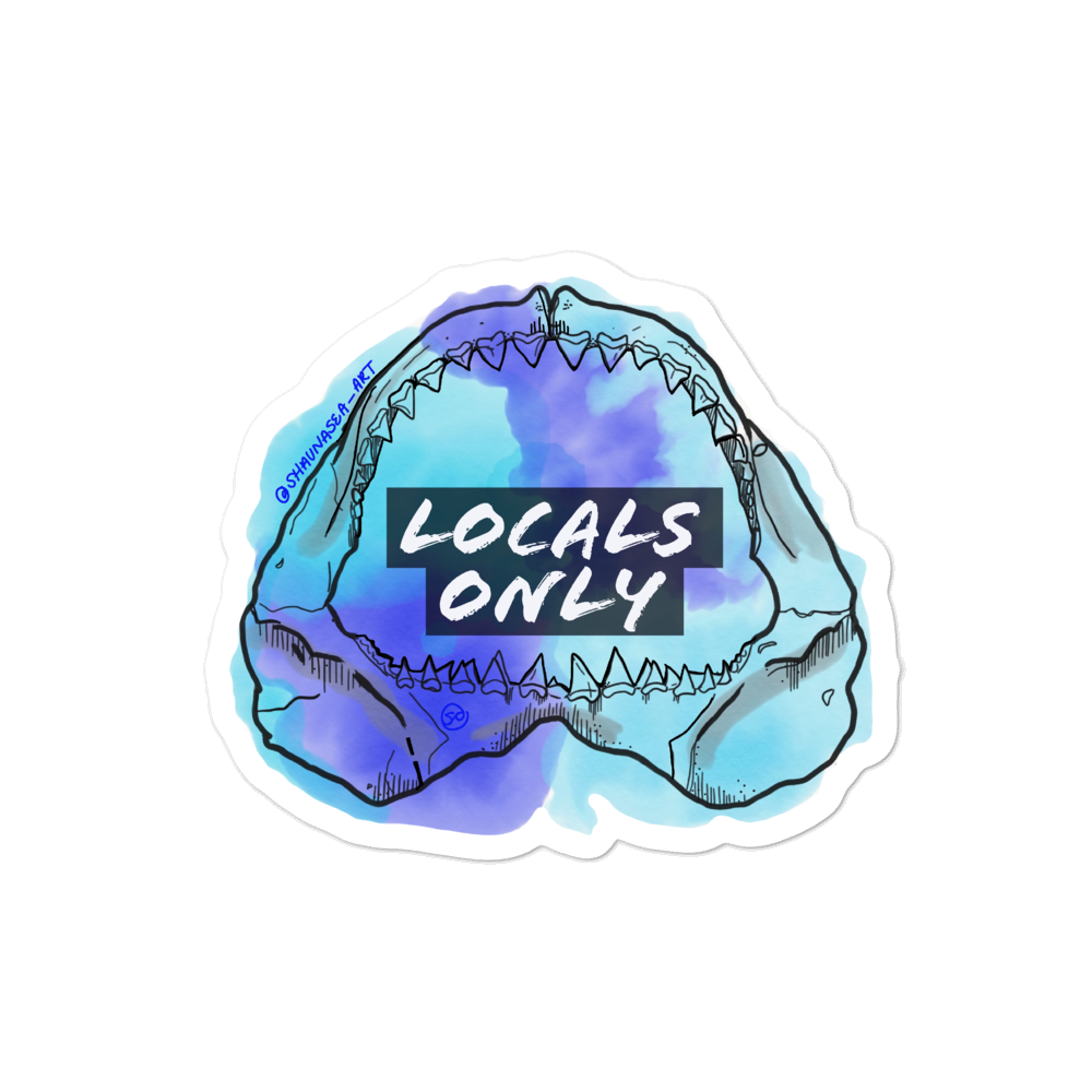 Tidal Soul Locals Only Jaws Decal